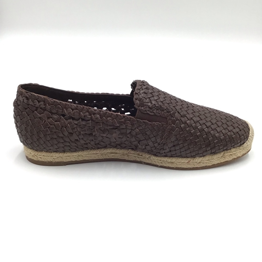 Michael Kors Collection Size 39 Espadrille Brown Weaved Leather Loafer - Picture 6 of 12